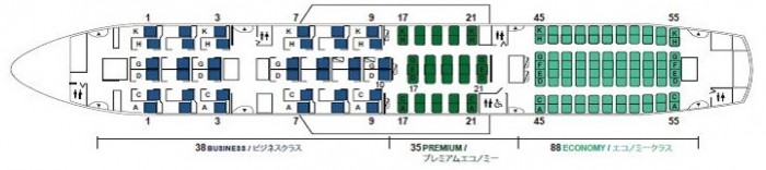 JAL,787,シートマップ