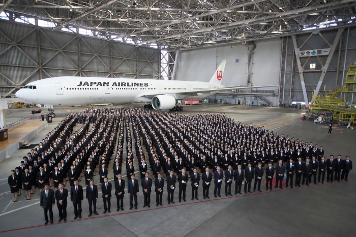 2014年度,JALグループ入社式