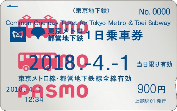 東京メトロと都営地下鉄のPASMO1日乗車券2種、無記名PASMOにも対応 - TRAICY（トライシー）