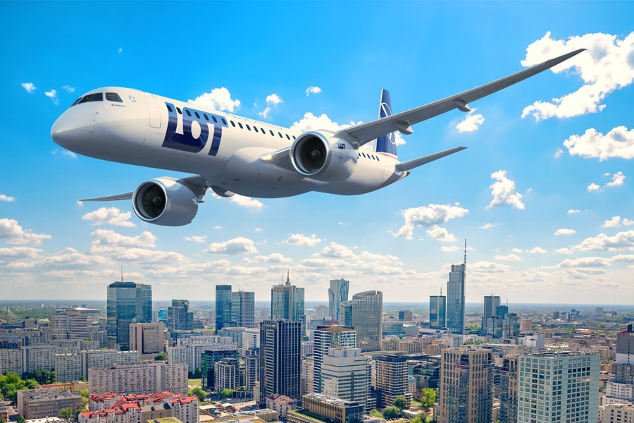 LOT Polish Airlines to Introduce Three Embraer E195-E2 Aircraft