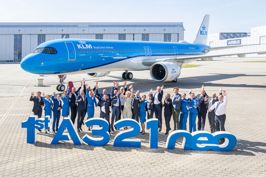 KLM Royal Dutch Airlines Receives Its First Airbus A321neo