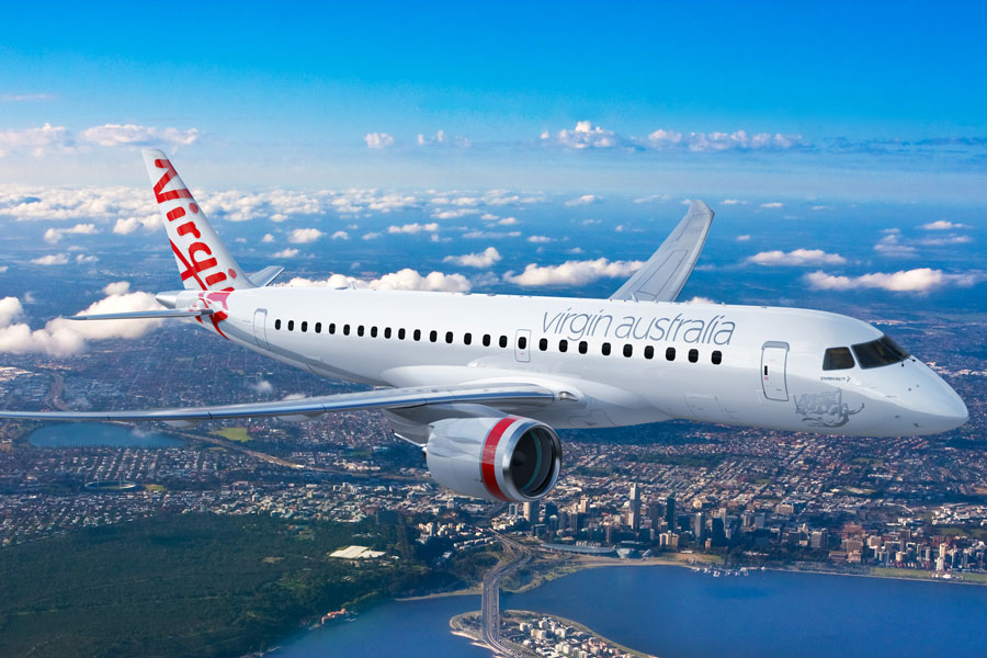 Virgin Australia Places Order for 8 Embraer E190-E2 Jets