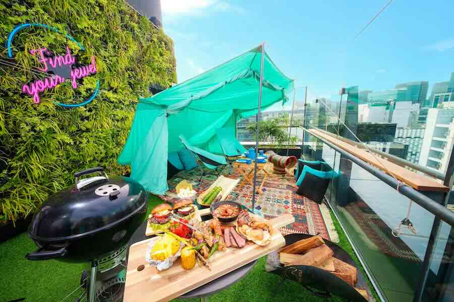 Aloft Tokyo Ginza Holds Second Collaboration BBQ Event with Nordisk & Weber Until September 19