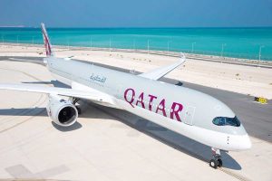 カタール航空（エアバスA350-1000型機）