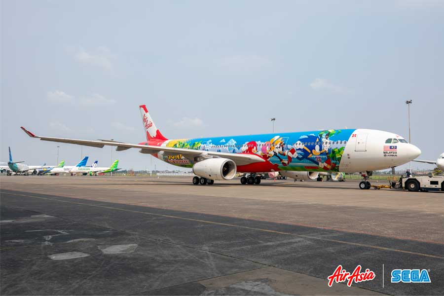 AirAsia Launches Special Livery Aircraft Featuring ‘Sonic the Hedgehog’ and ‘Persona 5’