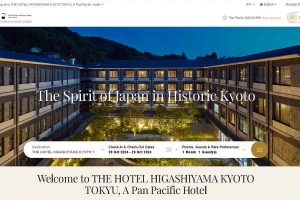 THE HOTEL HIGASHIYAMA KYOTO TOKYU, A Pan Pacific Hotel、新たなブランドサイト開設＆予約受付スタート