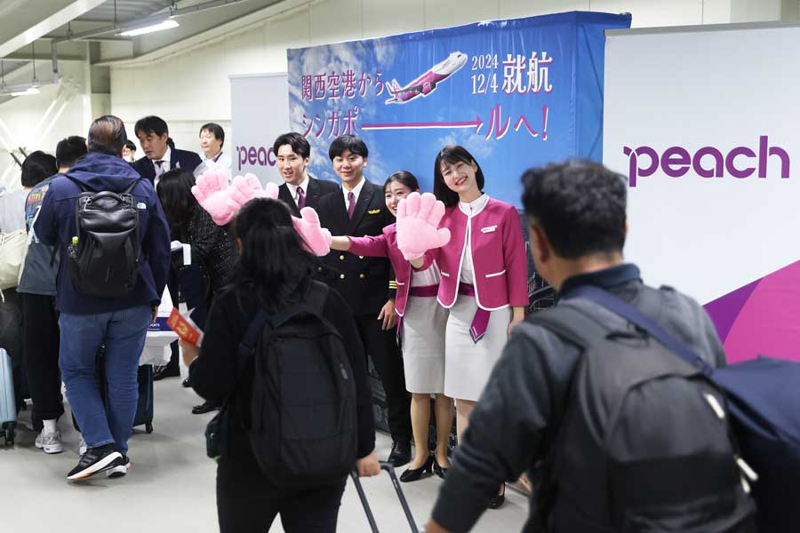 Peach Launches Osaka/Kansai to Singapore Route, Aims to Attract Tourists from Southeast Asia