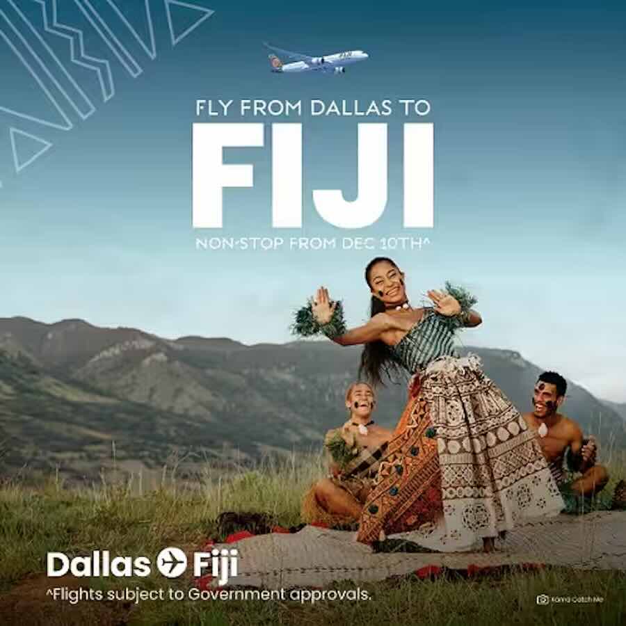 Fiji Airways Launches Nadi-Dallas/Fort Worth Route, Operating 3 Flights a Week Starting December 10