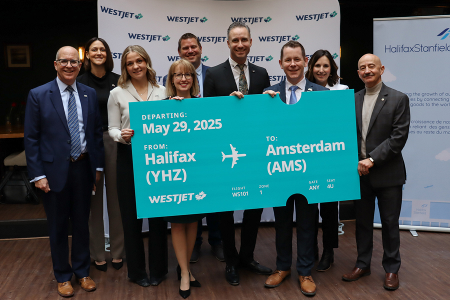 WestJet to Launch Halifax-Amsterdam Route Starting May 29